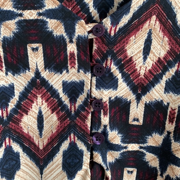 Lulu’s Aztec Midi Dress - Size Small - Picture 4 of 6